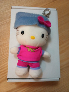 Hello Kitty Hip Hop Rap 2003 Vintage Plush Clip Nakajima Sanrio Rare