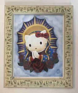 Hello Kitty 35th Anniversary Signed Misha Framed Print Our Lady Of Sanrio