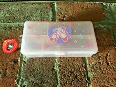 Rare VTG Sanrio1988 Ballerina Slippers Pencil Box & HelloKitty Florida Float Tag