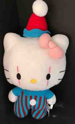 hello kitty clown plush