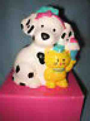 Sanrio Spottie Dottie Dog Ceramic Coin Bank Lg Collectible Vintage 1990,1996 NEW