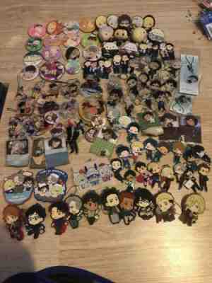 Yuri On Ice Keychains Buttons Hello Kitty Victuuri Cats
