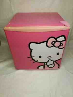 Collectible Extremely Rare Hello Kitty Hot Pink Mini Refrigerator Tested & Works