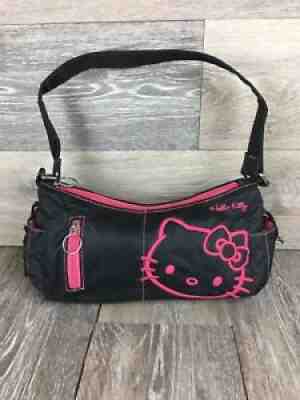 Sanrio Hello Kitty Y2K Shoulder Purse Hawaiian Hibiscus Tan Hello Kitty Bag