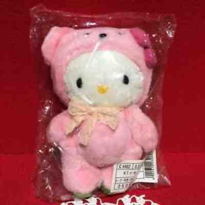 Hello Kitty Kitty-Chan Strawberry Bear Plush Toy Mascot Doll 2002 Rare