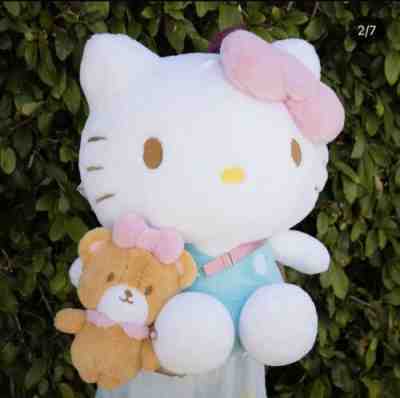 New Rare Sanrio Hello Kitty Plush Large Big Jumbo Limited Edition with Bear Bag