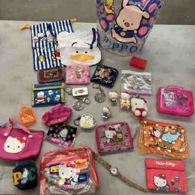HUGE VINTAGE SANRIO Hello Kitty 29 Piece Lot Pochacco Pippo & More