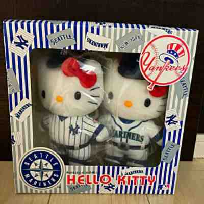 SANRIO Hello Kitty MLB Yankees & Seattle Mariners Uniform Plush 23cm/9