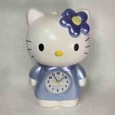 CITIZEN Sanrio Hello Kitty Large Alarm Clock Figure Blue Pearl