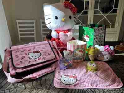 Hello Kitty Lot Messenger Bag, 24â? Plush, Cute Scoops Ice Cream, Alarm Clock :O