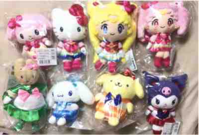 Sanrio Hello Kitty Sailor Moon Eternal Keychain Plush Complete set Full 8 2022