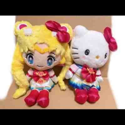 Sailor Moon Eternal x Hello Kitty key ring set of 2 types Collaboration Rare JPN
