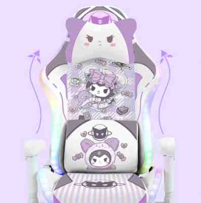 Hello Kitty KUROMI Gaming Chair HOME OFFICE COMFORT ANIME COMPUTER ERGONOMICS