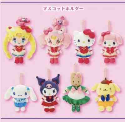 Sanrio Hello Kitty Ã? Sailor Moon Eternal Plush Mascot Keychain Set Of 8 New