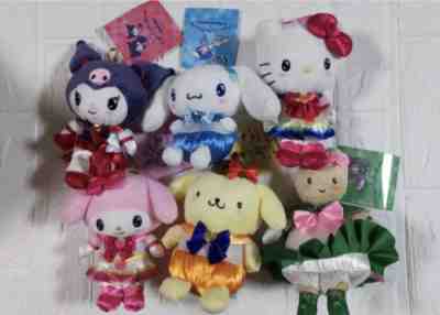 Sanrio Characters Ã? Sailor Moon Eternal Plush Mascot Keychain Set Of 6 New