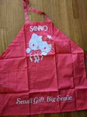 VINTAGE SANRIO 1987 Pink Hello Kitty Employee Apron Uniform