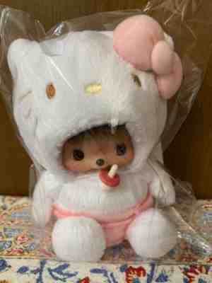 Sanrio My Hello Kitty x Bebichhichi Push Doll Monchhichi Kawaii SUPER RARE