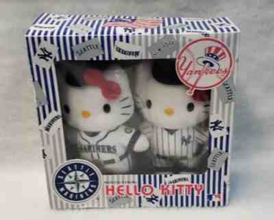 Hello Kitty NIB MLB Yankees & Seattle Mariners Uniform 9 Inch Sanrio Plush