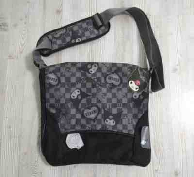 Kuromi 2008 Black Gothic Sanrio Messenger Tote Bag Purse Rare Hello Kitty