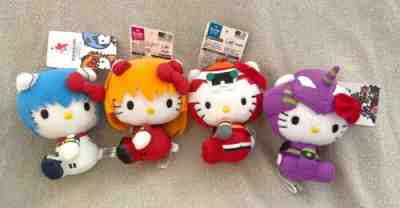 JAPAN - EVANGELION x HELLO KITTY Sanrio Anime plush bundle - 4.5