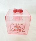 RARE Vintage 1991 Sanrio Petite Plie Ballet Slippers Trinket Box with Pink Bow