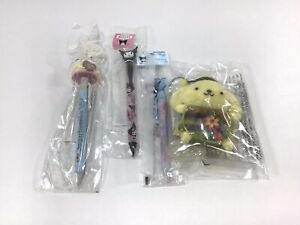 RESERVED Bundle Sanrio Kuromi Pens, Sugarbunnies Pen, POMPOMPURIN Mascot Plush