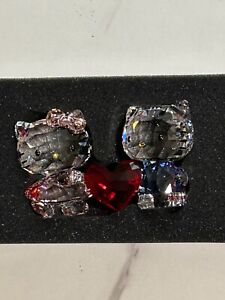 Swarovski HELLO KITTY DEAR DANIEL HEART Crystal Figurines - NEW IN BOX