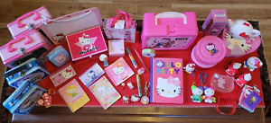 VTG SANRIO LOT 40+ Hello Kitty 76's-2011's Notepads Erasers Ornaments Boxes