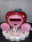 Sanrio 2004 Hello Kitty Apple Flower CD/AM/FM Radio EUC Beautiful Works!