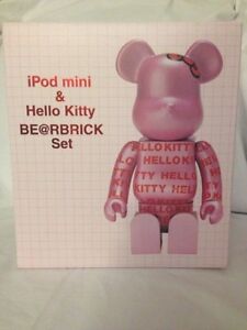 New RARE Hello Kitty Be@rbrick 400% 10% iPod Mini Set Sanrio Bearbrick BONUS