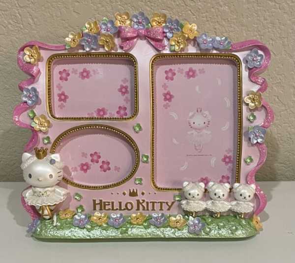 Sanrio Hello Kitty Picture Photo Frame Ballerina Ballet In Box Vintage 2002