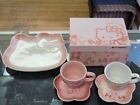 Le Creuset Hello Kitty Plate And Saucer Set + Bonus Larger Plate - READ