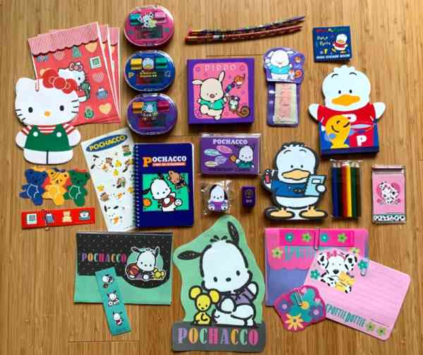 LOT OF 90's SANRIO Ephemera-Hello Kitty, Pochacco, Pippo, Spottie Dottie, Pekkle