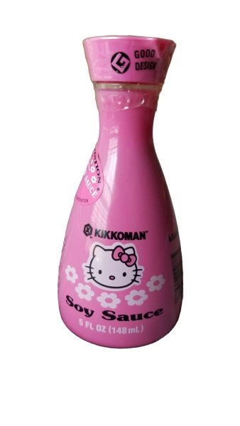 Hello Kitty /kikkomen Soy Sauce Bottle - Rare Collectable