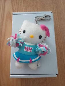 Blue/ Pink Hello Kitty Cheerleader Plush Clip 2003 Vintage Nakajima Sanrio Rare