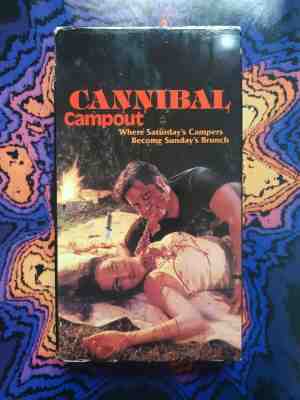 Cannibal Campout VHS original. cult classic horror movie. Rare shot on vhs.