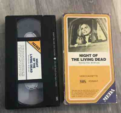 horror vhs night of the living dead 1978 rare meda gory haunted sick