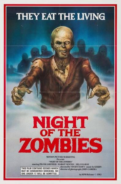 NIGHT OF THE ZOMBIES 35MM Goblin Music DAWN HELL LIVING DEAD Bruno Mattei HORROR