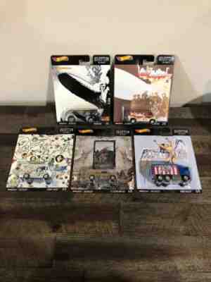 BRAND NEW 2020 HOT WHEELS POP CULTURE LED-ZEPPELIN SET Combat Medic Austin Van