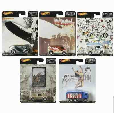 Hot Wheels Pop Culture Led Zeppelin 2020 Complete 5 Cars Set PREORDER