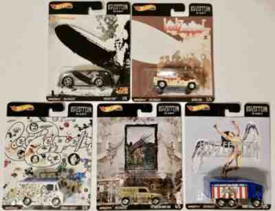 HOT WHEELS 2020 POP CULTURE LED ZEPPELIN COMPLETE 5 CAR SET pre order