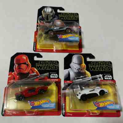 Star Wars Hot Wheels The Mandalorian, Sith Trooper, Jet Trooper 1st APPEARANCE