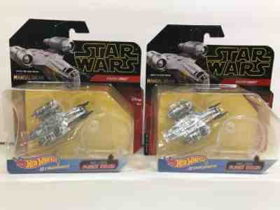 2 Star Wars Hot Wheels STARSHIPS RAZOR CREST THE MANDALORIAN 2019 NEW IN BOX HTF