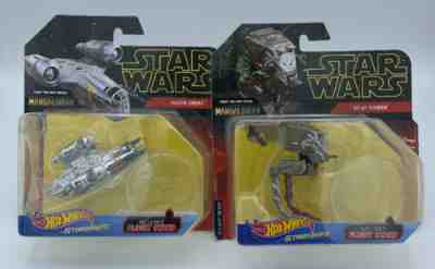 Star Wars Hot Wheels RAZOR CREST & AT-ST WALKER The MANDALORIAN