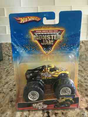 Rare Hot Wheels Monster Jam 2009 Yellow Skate A Zoid 1:64