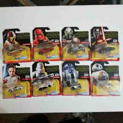 Star Wars Cars Hot Wheels Set Rise of Skywalker Mandalorian 8 No Complete Set