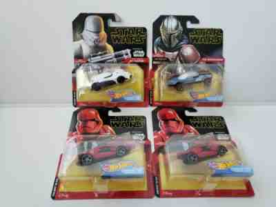 Star Wars Hot Wheels Character cars THE MANDALORIAN, SITH TROOPER, JET TROOPER