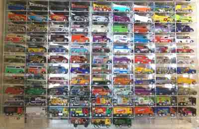 ! Hot Wheels 102 Collection Lot VW Buses Dairy GMC Chevy Panels Convoy Haulers !