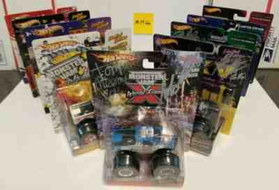 9pc WORLD FINALS X - XVIII SIGNED Commemorative Limited Hot Wheels Monster Jam 