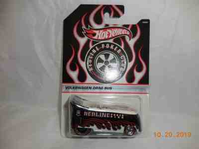 Hot Wheels EMPLOYEE RED-LINE POKER CLUB VW Volkswagen Drag Bus PRE-PROD PLS READ